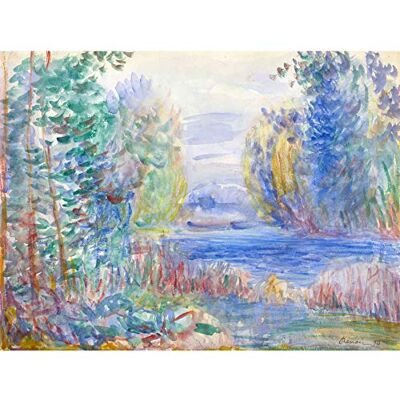 Fine Art Prints Renoir River Landscape 1890 Large Wall Art Print Canvas Premium Poster Mural Fine Art Prints Renoir River Landscape 1890 Large Wall Art Print Canvas Premium Poster Mural