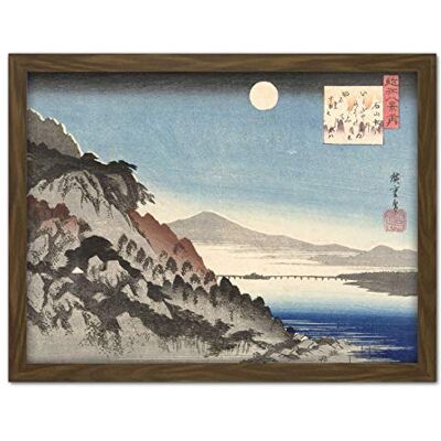 Artery8 Hiroshige Fall Moon In Ishiyama Japanese Nature Artwork Framed Wall Art Print 18X24 Inch Artery8 Hiroshige Fall Moon In Ishiyama Japanese Nature Artwork Framed Wall Art Print 18X24 Inch