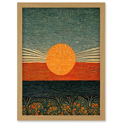 Artery8 - William Morris Sunrise Over Sea - A4 - Wall Art Print Artery8 - William Morris Sunrise Over Sea - A4 - Wall Art Print