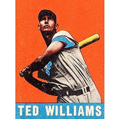 Artery8 Leaf Ted Williams Baseball Card Portrait Art Print Canvas Premium Wall Decor Poster Mural Artery8 Leaf Ted Williams Baseball Card Portrait Art Print Canvas Premium Wall Decor Poster Mural