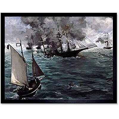 Fine Art Prints Manet Battle USS Kearsarge Css Alabama Painting Unframed Wall Art Print Poster Home Decor Premium Fine Art Prints Manet Battle USS Kearsarge Css Alabama Painting Unframed Wall Art Print Poster Home Decor Premium