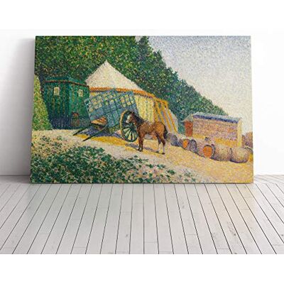 Big Box Art Albert Dubois-Pillet Little Circus Camp Canvas Print Gallery Wrapped 30mm Frame Wall Art 30x20 inches Ready to Hang Modern Picture Living Room Bedroom Lounge Office Big Box Art Albert Dubois-Pillet Little Circus Camp Canvas Print Gallery Wrapped 30mm Frame Wall Art 30x20 inches Ready to Hang Modern Picture Living Room Bedroom Lounge Office