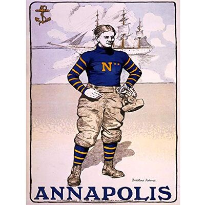 Wee Blue Coo Paintings Drawing Sport Football Navy Annapolis Ship USA Art Print Poster Wall Decor 12X16 Inch Wee Blue Coo Paintings Drawing Sport Football Navy Annapolis Ship USA Art Print Poster Wall Decor 12X16 Inch