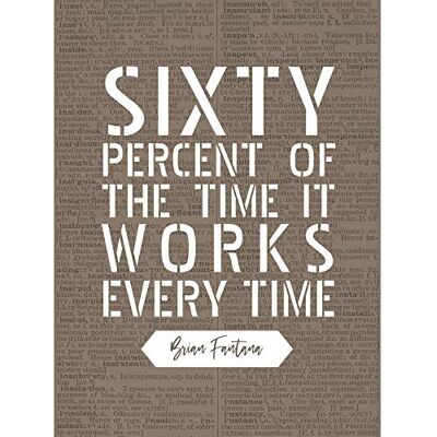 Artery8 Dictionary Quote Brian Fantana Sixty Percent Every Time Art Print Canvas Premium Wall Decor Poster Mural Artery8 Dictionary Quote Brian Fantana Sixty Percent Every Time Art Print Canvas Premium Wall Decor Poster Mural