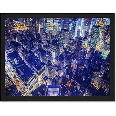 Fine Art Prints Aerial View York Night Large Framed Art Print Poster Wall Decor 18x24 inch Fine Art Prints Aerial View York Night Large Framed Art Print Poster Wall Decor 18x24 inch