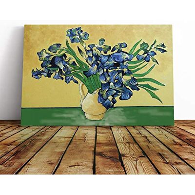 Big Box Art Vincent Van Gogh Iris Irises Flowers (2) Canvas Print Gallery Wrapped 30mm Frame Wall Art 30x20 inches Ready to Hang Modern Floral Picture Living Room Bedroom Lounge Office Big Box Art Vincent Van Gogh Iris Irises Flowers (2) Canvas Print Gallery Wrapped 30mm Frame Wall Art 30x20 inches Ready to Hang Modern Floral Picture Living Room Bedroom Lounge Office