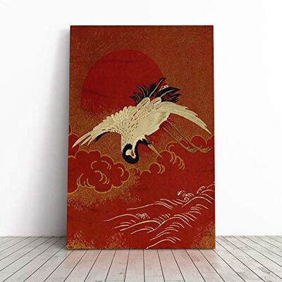 Big Box Art Wall Crane Flying Over The Sea Japanese Oriental Art Canvas Print Gallery Wrapped 30mm Frame Wall Art 20x14 inches Ready to Hang Asian Seascape Picture Living Room Bedroom Lounge Office Big Box Art Wall Crane Flying Over The Sea Japanese Oriental Art Canvas Print Gallery Wrapped 30mm Frame Wall Art 20x14 inches Ready to Hang Asian Seascape Picture Living Room Bedroom Lounge Office