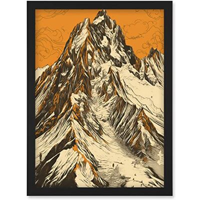 Artery8 - K2 Mountain Peak - Wall Art Print Artery8 - K2 Mountain Peak - Wall Art Print