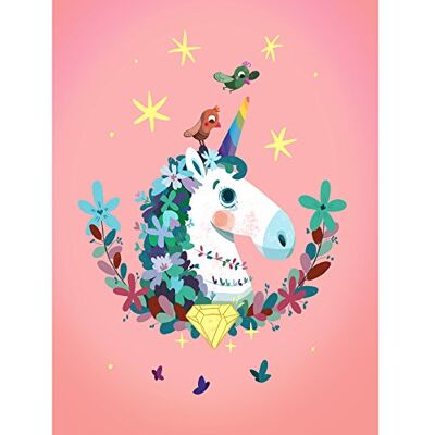 Wee Blue Coo Unicorn Diamond Birds Canvas Art Print Wee Blue Coo Unicorn Diamond Birds Canvas Art Print
