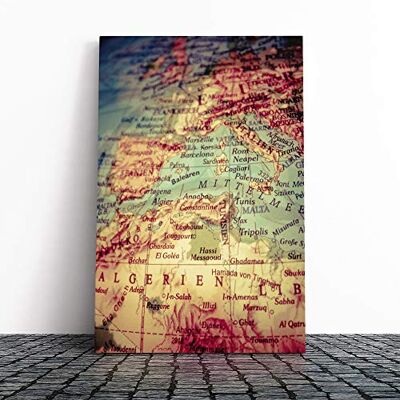Big Box Art Globe World Map (1) Canvas Print Gallery Wrapped 30mm Frame Wall Art 20x14 inches Ready to Hang Modern Maps Picture Living Room Bedroom Lounge Office Big Box Art Globe World Map (1) Canvas Print Gallery Wrapped 30mm Frame Wall Art 20x14 inches Ready to Hang Modern Maps Picture Living Room Bedroom Lounge Office