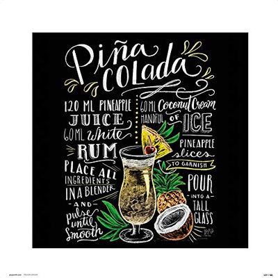Grupo Erik Print Lily & Val Pineapple Colada, Multi-Colour, 30 x 30 cm Grupo Erik Print Lily & Val Pineapple Colada, Multi-Colour, 30 x 30 cm