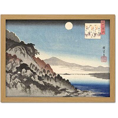 Artery8 Hiroshige Fall Moon In Ishiyama Japanese Nature Artwork Framed Wall Art Print 18X24 Inch Artery8 Hiroshige Fall Moon In Ishiyama Japanese Nature Artwork Framed Wall Art Print 18X24 Inch