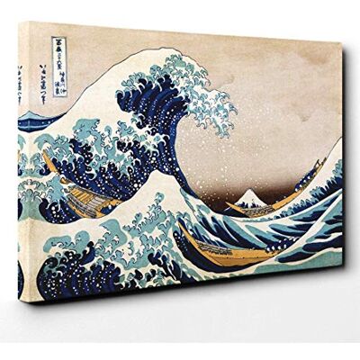 Big Box Art Oriental Hokusai Under The Wave of Off Kanagawa Canvas Print Gallery Wrapped 30mm Frame Wall Art 24x16 inches Ready to Hang Asian Seascape Picture Living Room Bedroom Lounge Office Big Box Art Oriental Hokusai Under The Wave of Off Kanagawa Canvas Print Gallery Wrapped 30mm Frame Wall Art 24x16 inches Ready to Hang Asian Seascape Picture Living Room Bedroom Lounge Office