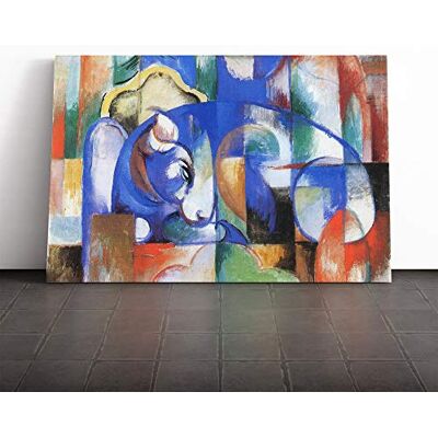 Big Box Art Franz Marc Blue Bull Canvas Print Gallery Wrapped 30mm Frame Wall Art 30x20 inches Ready to Hang Modern Animals Picture Living Room Bedroom Lounge Office Big Box Art Franz Marc Blue Bull Canvas Print Gallery Wrapped 30mm Frame Wall Art 30x20 inches Ready to Hang Modern Animals Picture Living Room Bedroom Lounge Office