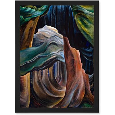 Artery8 - Emily Carr Forest BC - A4 - Framed - Wall Art Print Artery8 - Emily Carr Forest BC - A4 - Framed - Wall Art Print