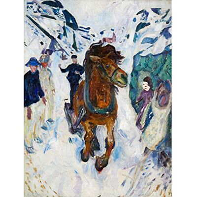 Fine Art Prints Edvard Munch Galloping Horse Cropped Large Wall Art Print Canvas Premium Poster Mural Fine Art Prints Edvard Munch Galloping Horse Cropped Large Wall Art Print Canvas Premium Poster Mural