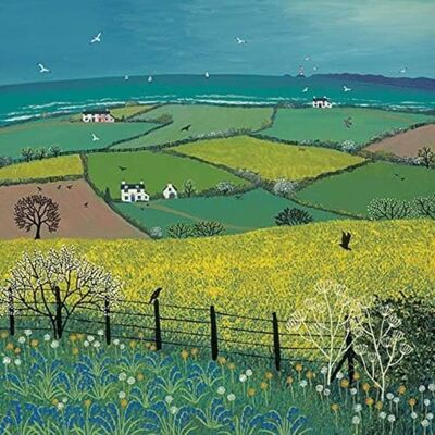 Jo Grundy The Art Group (Coastal View) -Canvas Print 85 x 85cm, Wood, Multicolour, 85 x 85 x 1.3 cm Jo Grundy The Art Group (Coastal View) -Canvas Print 85 x 85cm, Wood, Multicolour, 85 x 85 x 1.3 cm