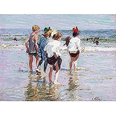 Fine Art Prints Potthast Summer Day Brighton Beach Painting Art Print Canvas Premium Wall Decor Poster Mural Fine Art Prints Potthast Summer Day Brighton Beach Painting Art Print Canvas Premium Wall Decor Poster Mural