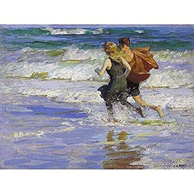 Fine Art Prints Potthast Beach Waves Couple Seascape Painting Unframed Wall Art Print Poster Home Decor Premium Fine Art Prints Potthast Beach Waves Couple Seascape Painting Unframed Wall Art Print Poster Home Decor Premium