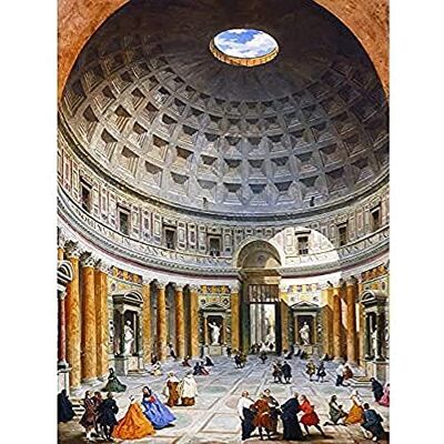 Fine Art Prints Panini Interior Pantheon Rome Monumant Painting Art Print Canvas Premium Wall Decor Poster Mural Fine Art Prints Panini Interior Pantheon Rome Monumant Painting Art Print Canvas Premium Wall Decor Poster Mural