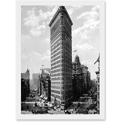 Artery8 - Flat Iron Building NY 1903 - A4 - Wall Art Print Artery8 - Flat Iron Building NY 1903 - A4 - Wall Art Print