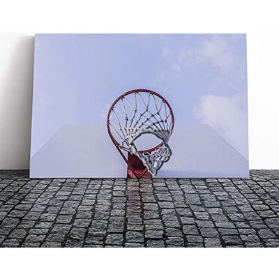 Big Box Art Basketball Hoop Canvas Print Gallery Wrapped 30mm Frame Wall Art 20x14 inches Ready to Hang Modern Sport Picture Living Room Bedroom Lounge Office Big Box Art Basketball Hoop Canvas Print Gallery Wrapped 30mm Frame Wall Art 20x14 inches Ready to Hang Modern Sport Picture Living Room Bedroom Lounge Office