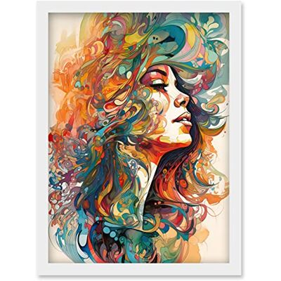 Artery8 Iris Goddess of Rainbows - Multicoloured - A4 - Framed Wall Art Print Artery8 Iris Goddess of Rainbows - Multicoloured - A4 - Framed Wall Art Print