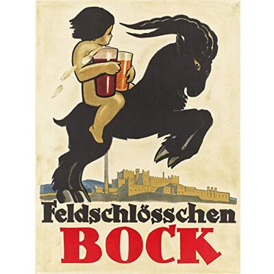 Fine Art Prints Trub & Co. Feldschlosschen Goat Beer Ale Advert Extra Large Art Print Wall Mural Poster Premium XL Fine Art Prints Trub & Co. Feldschlosschen Goat Beer Ale Advert Extra Large Art Print Wall Mural Poster Premium XL