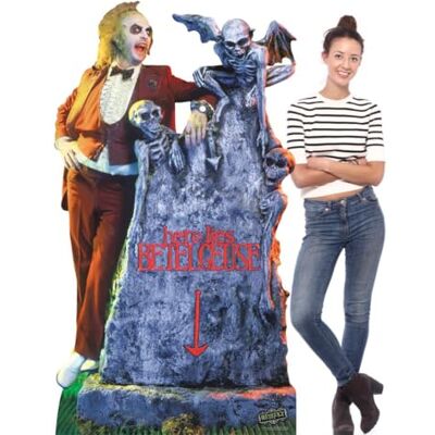 Iconicgreats Beetlejuice Tombstone Cardboard Cutout Michael Keaton Standee - Tombstone Cardboard Cutout Iconicgreats Beetlejuice Tombstone Cardboard Cutout Michael Keaton Standee - Tombstone Cardboard Cutout