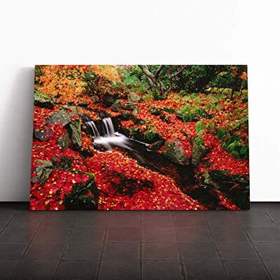 Big Box Art Landscape Forest Floor Stream Canvas Print Gallery Wrapped 30mm Frame Wall Art 20x14 inches Ready to Hang Modern Landscape Picture Living Room Bedroom Lounge Office Big Box Art Landscape Forest Floor Stream Canvas Print Gallery Wrapped 30mm Frame Wall Art 20x14 inches Ready to Hang Modern Landscape Picture Living Room Bedroom Lounge Office