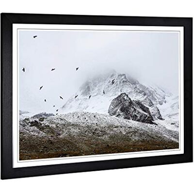 Big Box Art Framed Print of Flock of Birds Design Wall Art Picture Home Decor for Kitchen, Living, Dining Room, Lounge, Bedroom, Hallway, Office, Black, A2 / 24.5x18 Inch / 62x45cm Big Box Art Framed Print of Flock of Birds Design Wall Art Picture Home Decor for Kitchen, Living, Dining Room, Lounge, Bedroom, Hallway, Office, Black, A2 / 24.5x18 Inch / 62x45cm