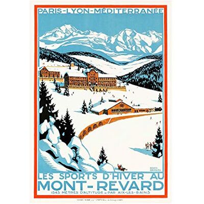 Wee Blue Coo Winter Sport Mont Revard Alpine Ski Snow France Frame Art Print Picture F12X1545 Wee Blue Coo Winter Sport Mont Revard Alpine Ski Snow France Frame Art Print Picture F12X1545