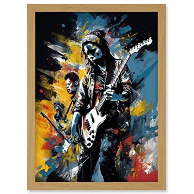 Artery8 - Music Band on Stage - Acrylic - Framed - Wall Art Print Artery8 - Music Band on Stage - Acrylic - Framed - Wall Art Print