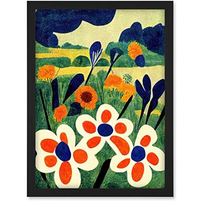 Doppelganger33 LTD Henri Matisse Style Meadow Flowers Iris Artwork Framed A3 Wall Art Print Doppelganger33 LTD Henri Matisse Style Meadow Flowers Iris Artwork Framed A3 Wall Art Print