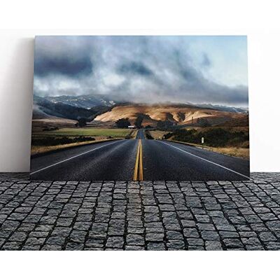 Big Box Art Landscape California Mountain Open Road (1) Canvas Print Gallery Wrapped 30mm Frame Wall Art 20x14 inches Ready to Hang Modern Landscape Picture Living Room Bedroom Lounge Office Big Box Art Landscape California Mountain Open Road (1) Canvas Print Gallery Wrapped 30mm Frame Wall Art 20x14 inches Ready to Hang Modern Landscape Picture Living Room Bedroom Lounge Office