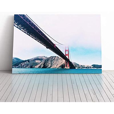 Big Box Art The Golden Gate Bridge San Francisco California (3) Canvas Print Gallery Wrapped 30mm Frame Wall Art 24x16 inches Ready to Hang Modern Cityscape Picture Living Room Bedroom Lounge Office Big Box Art The Golden Gate Bridge San Francisco California (3) Canvas Print Gallery Wrapped 30mm Frame Wall Art 24x16 inches Ready to Hang Modern Cityscape Picture Living Room Bedroom Lounge Office