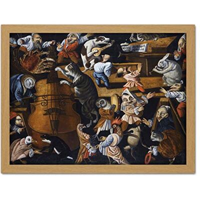 Fine Art Prints Master Egg Animal Concert Cat Bird Dog Painting Large Framed Art Print Poster Wall Decor 18x24 in Fine Art Prints Master Egg Animal Concert Cat Bird Dog Painting Large Framed Art Print Poster Wall Decor 18x24 in