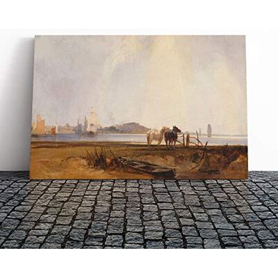 Big Box Art Richard Bonington Landscape Near Quilleboeuf Canvas Print Gallery Wrapped 30mm Frame Wall Art 30x20 inches Ready to Hang Modern Landscape Picture Living Room Bedroom Lounge Office Big Box Art Richard Bonington Landscape Near Quilleboeuf Canvas Print Gallery Wrapped 30mm Frame Wall Art 30x20 inches Ready to Hang Modern Landscape Picture Living Room Bedroom Lounge Office