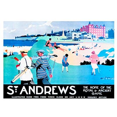 Wee Blue Coo St Andrews Fife Scotland Golf Royal Ancient Sport Picture Wall Art Print Wee Blue Coo St Andrews Fife Scotland Golf Royal Ancient Sport Picture Wall Art Print
