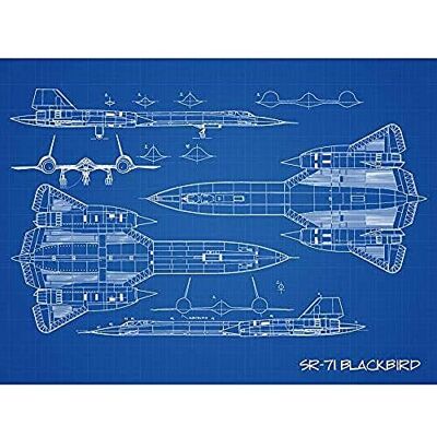 Artery8 SR-71 Blackbird Habu US Aircraft Spy Plane Blueprint Plan Art Print Canvas Premium Wall Decor Poster Mural Artery8 SR-71 Blackbird Habu US Aircraft Spy Plane Blueprint Plan Art Print Canvas Premium Wall Decor Poster Mural