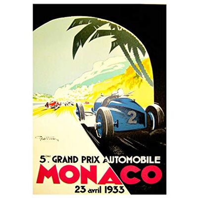 Wee Blue Coo Sport Ad Motor Race Grand Prix Monaco Monte Carlo Picture Wall Art Print Wee Blue Coo Sport Ad Motor Race Grand Prix Monaco Monte Carlo Picture Wall Art Print