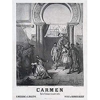 Fine Art Prints Leray Premiere Georges Bizet's Carmen Advert Art Print Canvas Premium Wall Decor Poster Mural Fine Art Prints Leray Premiere Georges Bizet's Carmen Advert Art Print Canvas Premium Wall Decor Poster Mural