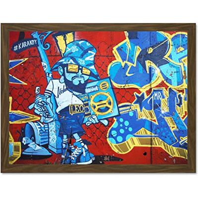 Fine Art Prints Graffiti Cool Guy Dude Boombox Large Framed Art Print Poster Wall Decor 18x24 inch Fine Art Prints Graffiti Cool Guy Dude Boombox Large Framed Art Print Poster Wall Decor 18x24 inch
