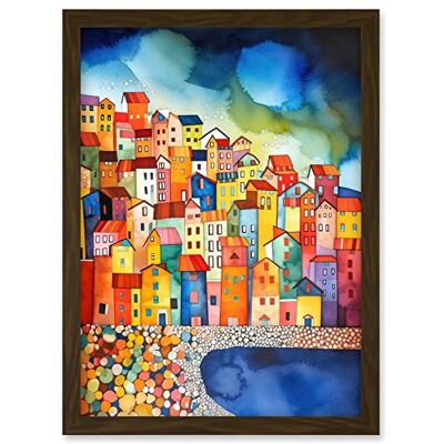 Artery8 - Menton France Seaside Town - Wall Art Print Artery8 - Menton France Seaside Town - Wall Art Print