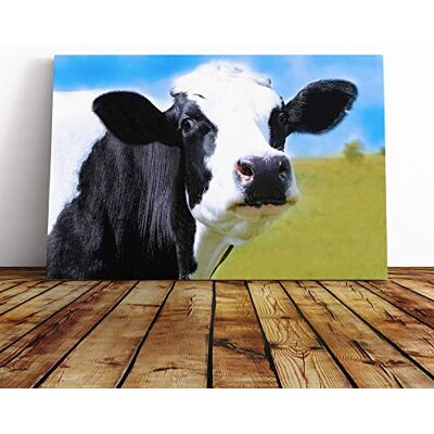 Big Box Art Cow in The Meadow (3) Canvas Print Gallery Wrapped 30mm Frame Wall Art 20x14 inches Ready to Hang Modern Animals Picture Living Room Bedroom Lounge Office Big Box Art Cow in The Meadow (3) Canvas Print Gallery Wrapped 30mm Frame Wall Art 20x14 inches Ready to Hang Modern Animals Picture Living Room Bedroom Lounge Office