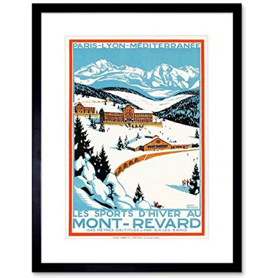 Wee Blue Coo Winter Sport Mont Revard Alpine Ski Snow France Frame Art Print Picture F12X1545 Wee Blue Coo Winter Sport Mont Revard Alpine Ski Snow France Frame Art Print Picture F12X1545