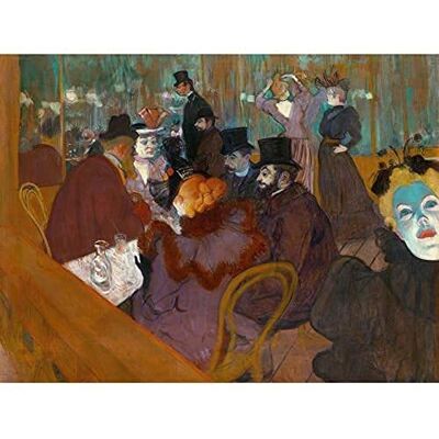 Fine Art Prints Toulouse-Lautrec At Moulin Rouge Painting Art Print Canvas Premium Wall Decor Poster Mural Fine Art Prints Toulouse-Lautrec At Moulin Rouge Painting Art Print Canvas Premium Wall Decor Poster Mural