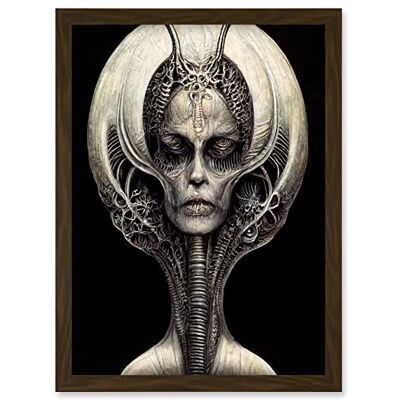 Doppelganger33 LTD Alien Queen Gothic Illustration Artwork Framed A3 Wall Art Print Doppelganger33 LTD Alien Queen Gothic Illustration Artwork Framed A3 Wall Art Print