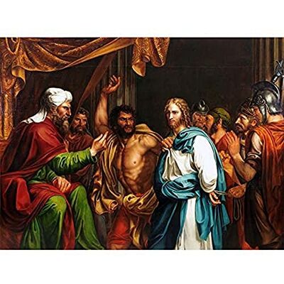 Fine Art Prints Madrazo Agudo Jesus House Annas Biblical Painting Art Print Canvas Premium Wall Decor Poster Mural Fine Art Prints Madrazo Agudo Jesus House Annas Biblical Painting Art Print Canvas Premium Wall Decor Poster Mural