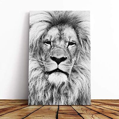 Big Box Art Lion Vol.3 Canvas Print Gallery Wrapped 30mm Frame Wall Art 30x20 inches Ready to Hang Modern Animals Picture Living Room Bedroom Lounge Office Big Box Art Lion Vol.3 Canvas Print Gallery Wrapped 30mm Frame Wall Art 30x20 inches Ready to Hang Modern Animals Picture Living Room Bedroom Lounge Office